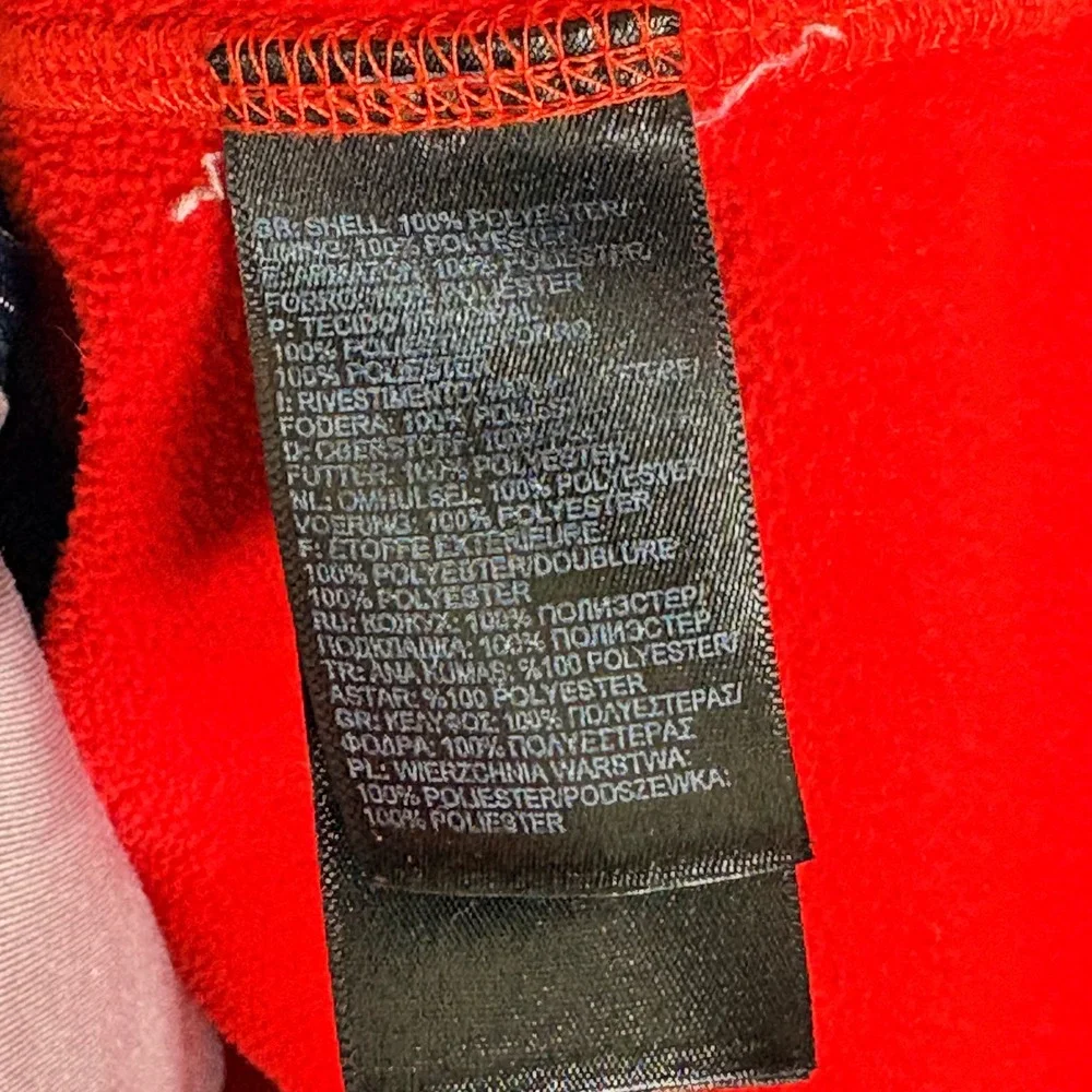 The North Face Men's Red Full Zip Softshell Jacket Mock Neck Medium Gorpcore